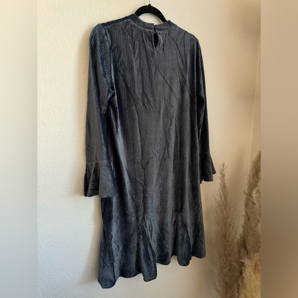 Brave+True -Sugar Loaf Dress Ribbed in Navy Blue Size small - Picture 3 of 4